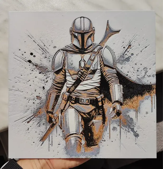 HueForge model: Mandalorian - Hueforge by BeaN
