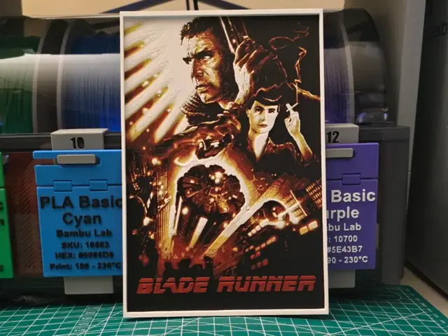 HueForge model: Blade Runner Movie Poster - Hueforge Art by Lumpy3D