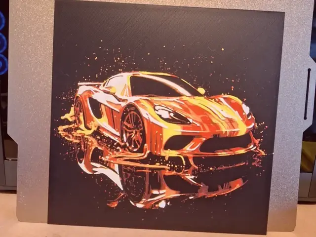 HueForge model: Flaming ferrari - Hueforge by 3dGlow