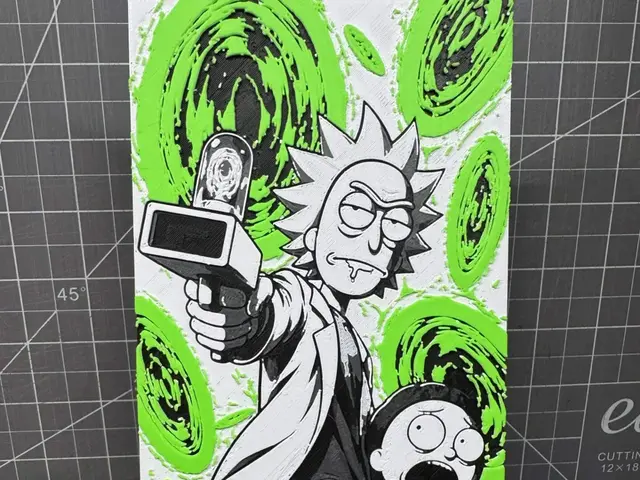 Hueforge of rick and morty 100x200