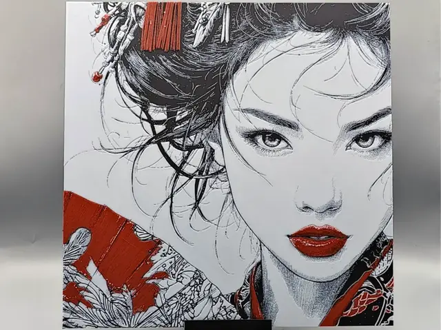 HueForge model: Scarlet Geisha by Sarge