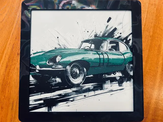 HueForge model: 1960's Jaguar E-type by JustBe 3D Printing