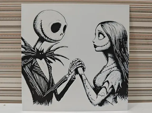 HueForge model: Hueforge Jack y Sally by Litolunar
