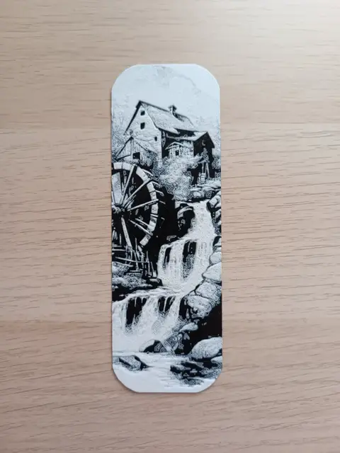 HueForge model: Water Mill Bookmark by Atrus Design