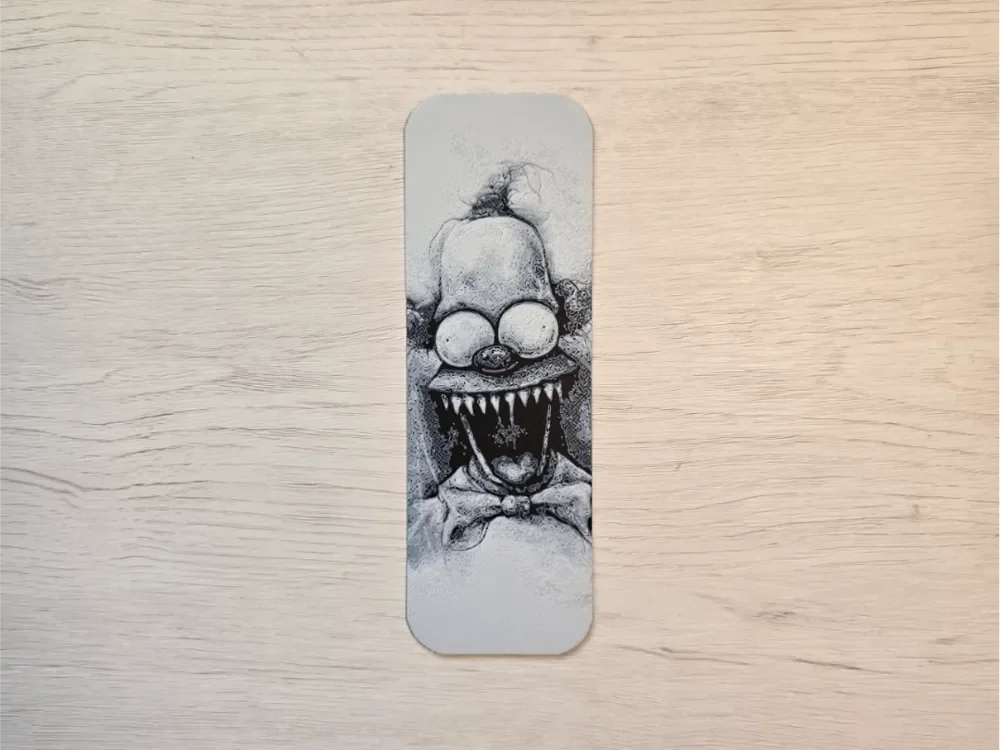 Krusty Halloween Bookmark by Atrus Design HueForge model: Krusty Halloween Bookmark by Atrus Design