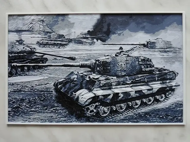 HueForge model: PzKpfw Tiger Ausf. B "Tiger II" - Hueforge by BeaN