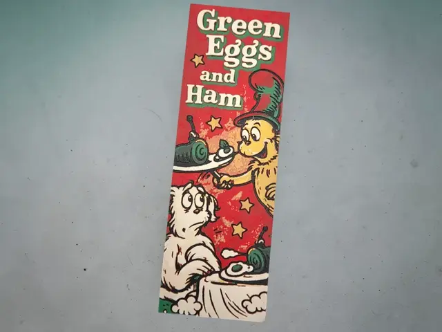 HueForge model: Green Eggs and Ham 50mm x 150mm Bookmark Dr Suess by MythicHue's
