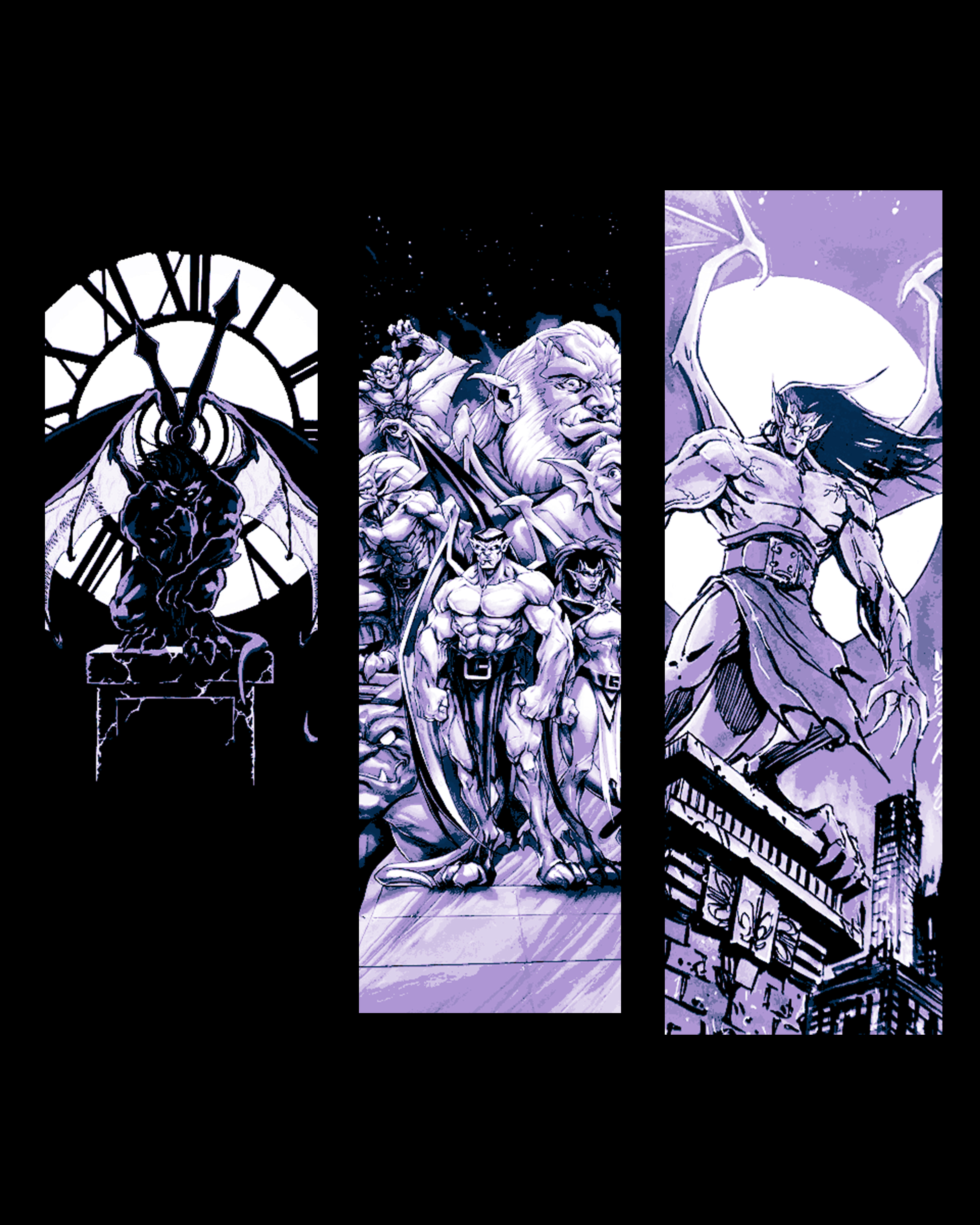 fan art hueforge design set of bookmarks of the Classic Comic character Goliath from Gargoyles by BooneCo3d HueForge model: fan art hueforge design set of bookmarks of the Classic Comic character Goliath from Gargoyles by BooneCo3d
