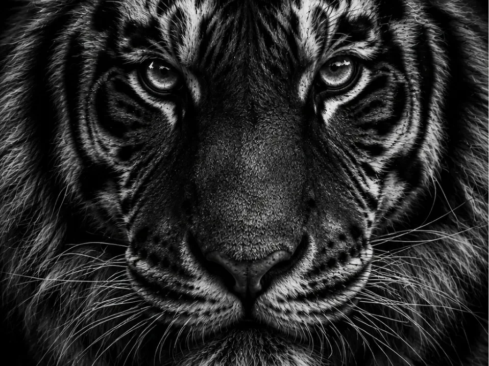 Tigre portrait - EASY PRINT by Hueforge Maker HueForge model: Tigre portrait - EASY PRINT by Hueforge Maker