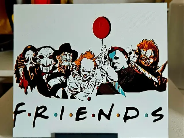 HueForge model: Halloween friends Clowns horror by Mano's 3d_Art