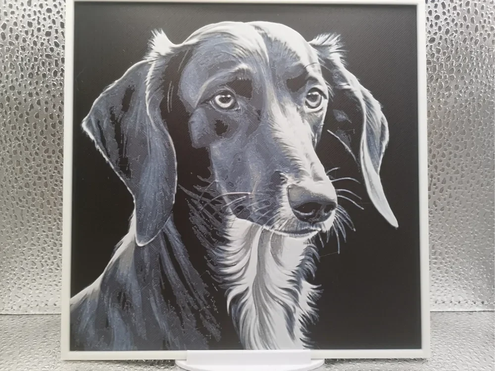 Silken Windhound hueforge by Borishotch Industries HueForge model: Silken Windhound hueforge by Borishotch Industries