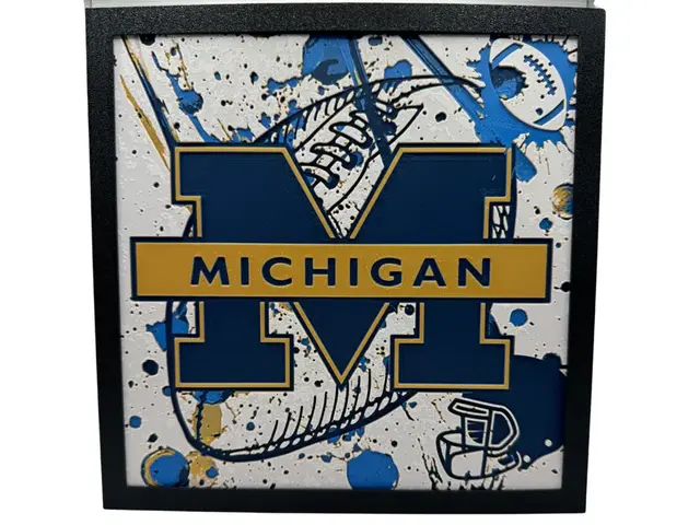 HueForge model: Michigan University - Wolverines - NCAA by Canadian Gamer