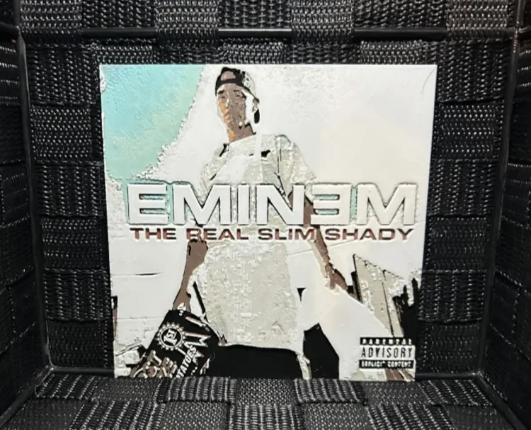 Hueforge Music Poster - Eminem Real Slim Shady - by JoDau HueForge model: Hueforge Music Poster - Eminem Real Slim Shady - by JoDau