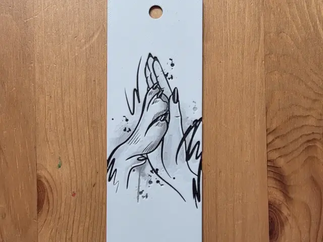 HueForge model: Cute Dog Paw Bookmark by Morganja