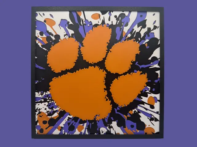 HueForge model: Clemson Tigers - NCAA Football by Canadian Gamer