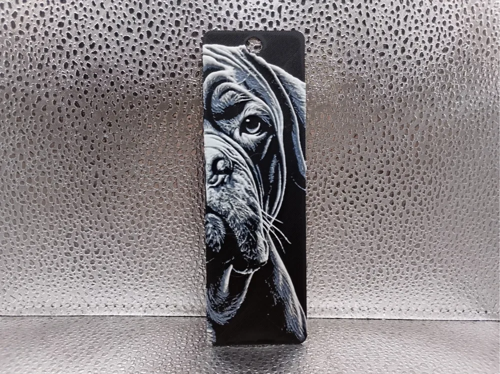 Dogue de Bordeaux Bookmark – Hueforge by Borishotch Industries HueForge model: Dogue de Bordeaux Bookmark – Hueforge by Borishotch Industries