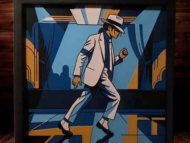 HueForge model: Michael Jackson - Smooth Criminal - 200x200 by Side Quest Hues