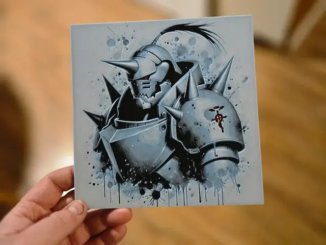 HueForge model: Graffiti Alphonse Elric Hueforge by 3Ree Printing