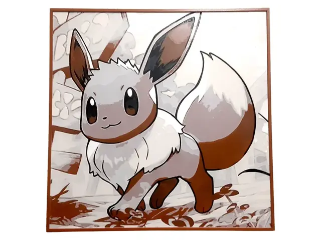 HueForge model: Eevee Hueforge Pokemon Gen1 Brown Normal Type Cute by Elsie Moonshadow