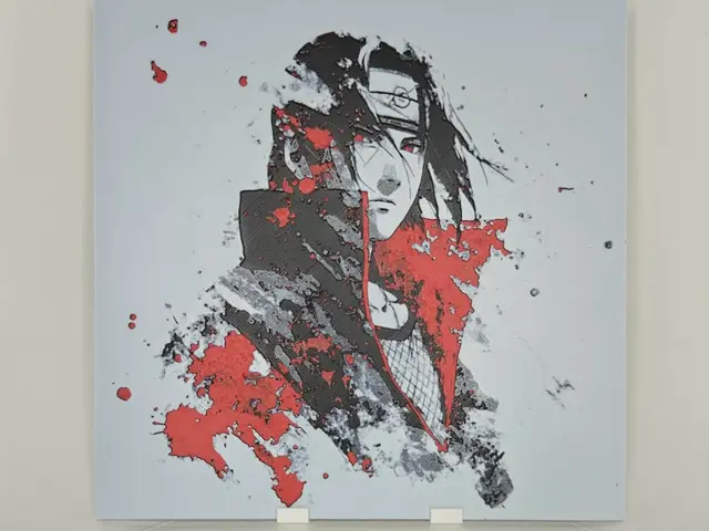 HueForge model: Updated Graffiti Itachi Hueforge by 3Ree Printing