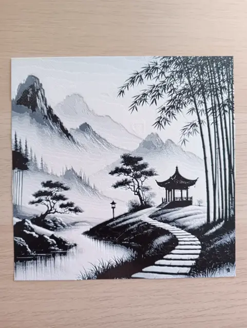 HueForge model: Landscape Japanese Hueforge by Atrus Design