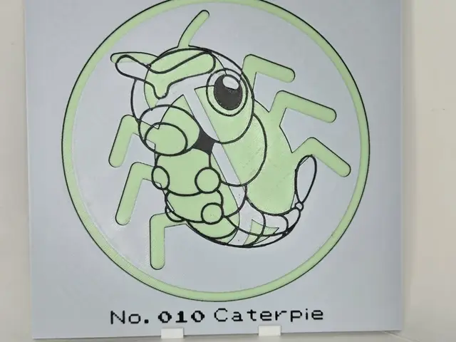 HueForge model: Minimalistic Caterpie Hueforge by 3Ree Printing
