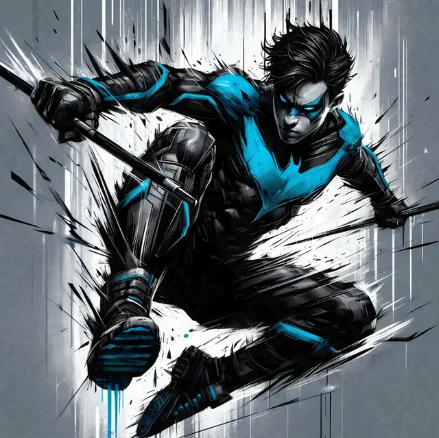 HueForge model: Nightwing Hueforge by LoFi Layers