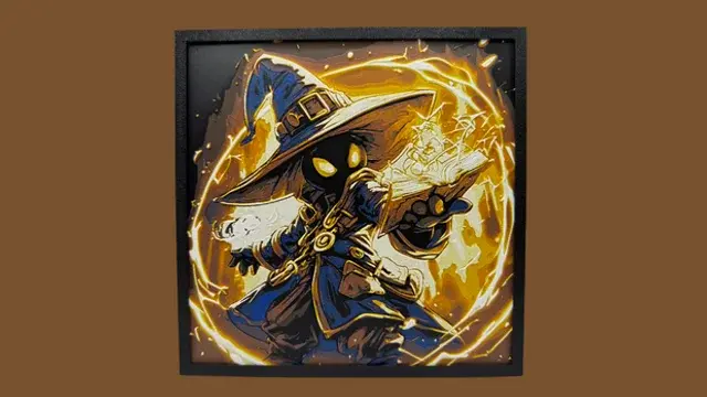 HueForge model: Vivi Ornitier - Final Fantasy Black Mage - Hueforge by Canadian Gamer