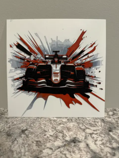 HueForge model: Formula 1 Car - Hueforge 150x150 by Canadian Gamer