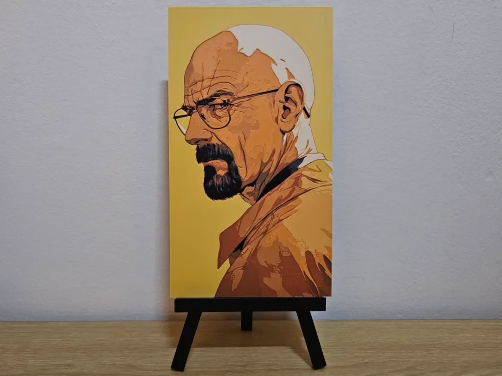 Breaking Bad-Walter White/Haisenberg Hueforge by Opao HueForge model: Breaking Bad-Walter White/Haisenberg Hueforge by Opao