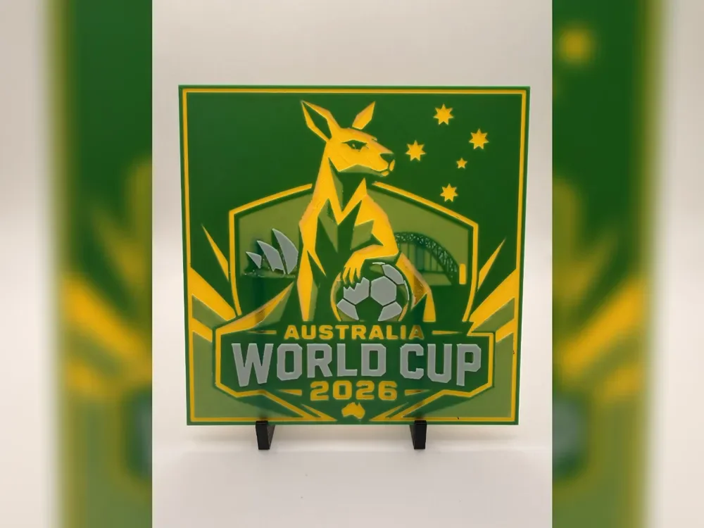 Australia World Cup 2026 HueForge by Thadius HueForge model: Australia World Cup 2026 HueForge by Thadius