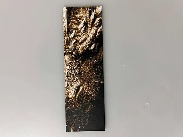 HueForge model: Balerion Game of Thrones  Dragons - Bookmark by 3djd
