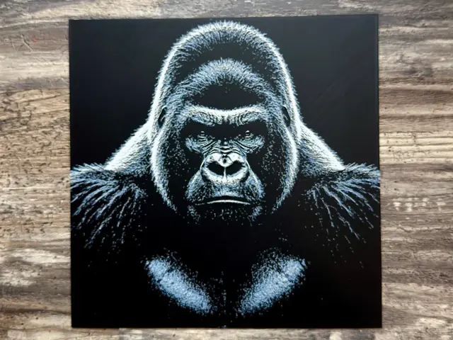 HueForge model: Gorilla Wildlife Series by novy