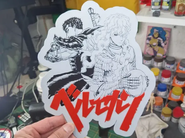 HueForge model: Berserk Hueforge - Guts & Griffith by Dakiren