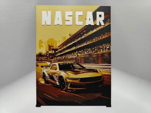 HueForge model: Nascar Poster - Hueforge by BeaN