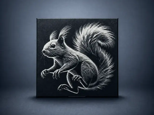 HueForge model: Squirrel by Aleksandr