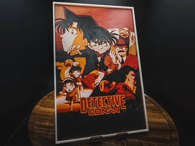 HueForge model: Detective Conan (Series Poster - HueForge) by HugheCraft