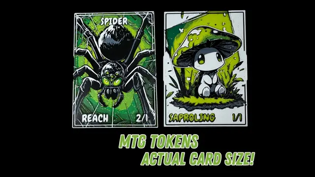 HueForge model: Spider and Saproling - Magic the Gathering Tokens by Canadian Gamer