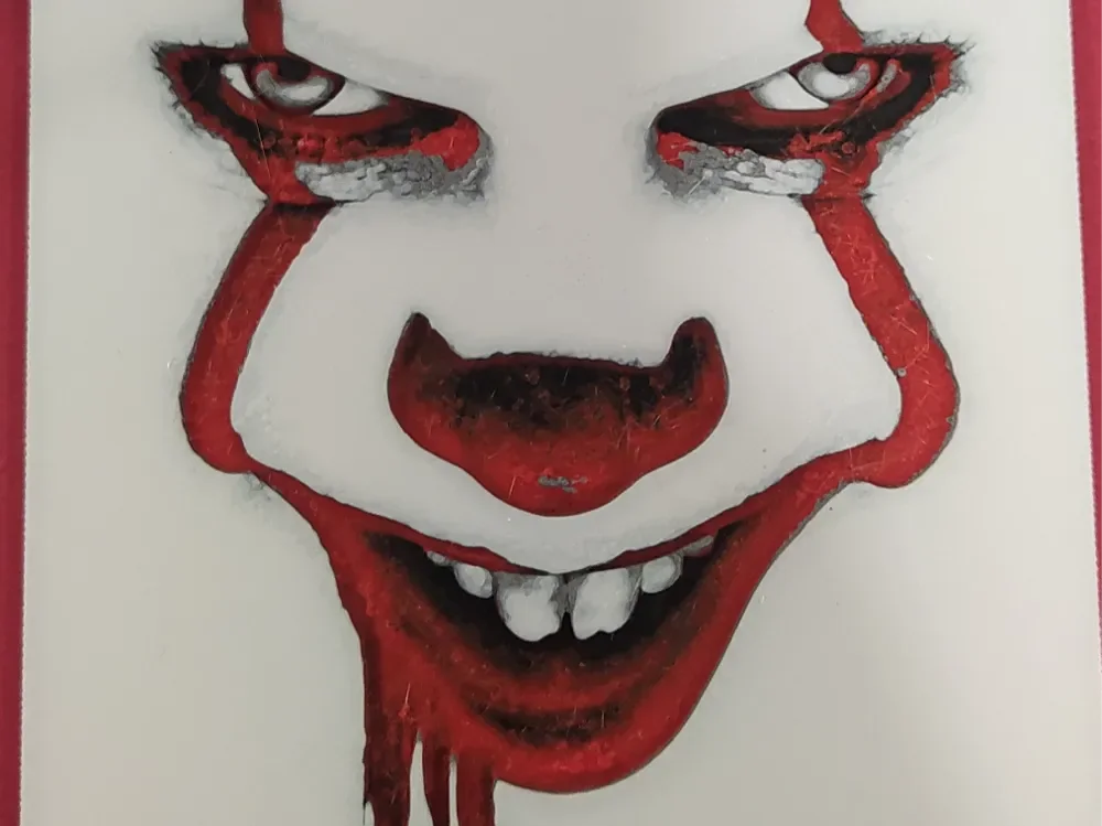 pennywise hueforge by 3Dprintsbar HueForge model: pennywise hueforge by 3Dprintsbar