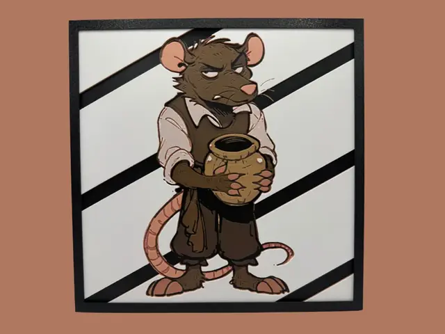 HueForge model: Mordecai - Dungeon Crawler Carl by Canadian Gamer