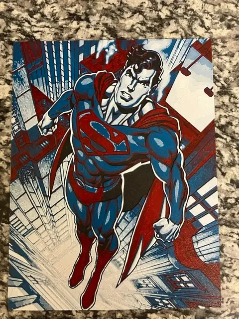 HueForge model: Superman includes a1 mini (HueForge print) by Houston713Texan