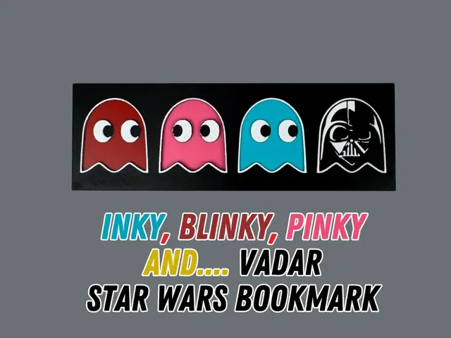 Inky Blinky Pinky and Vadar - Star Wars Bookmark