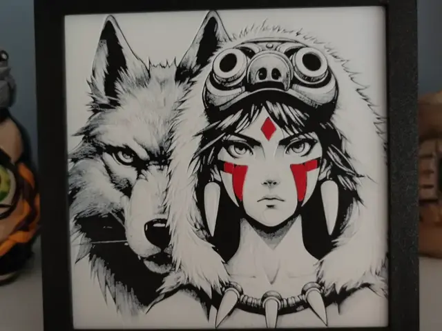 Hueforge princess mononoke