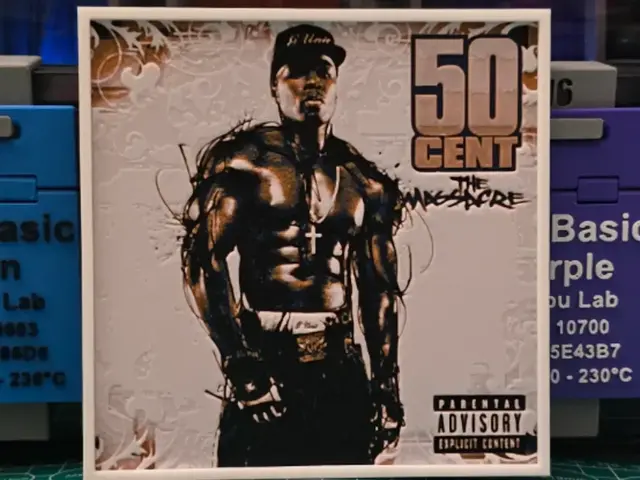 HueForge model: 50 Cent "The Massacre" Album - Hueforge Art by Lumpy3D