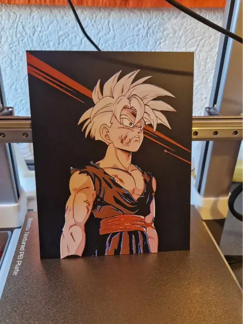 HueForge model: Dragon Ball Z - Gohan SSJ 2 Hueforge by Dakiren