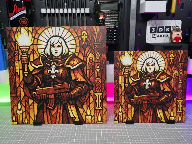HueForge model: Battle Sisters - Hueforge - 4 Colors by Montoya Maker