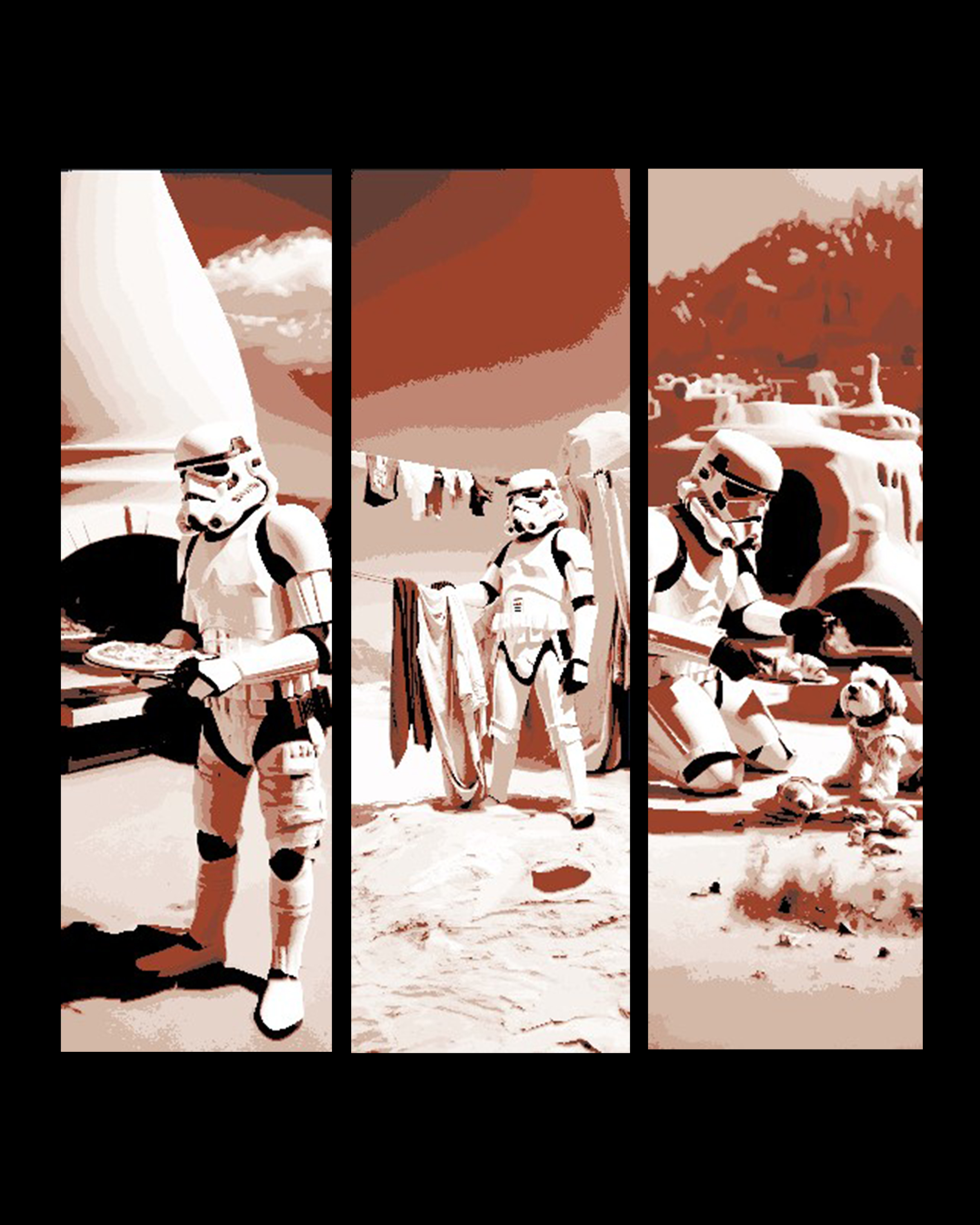 What do Stormtroopers do in their off-time??? - Star Wars Fan Art Set of Bookmarks by BooneCo3d HueForge model: What do Stormtroopers do in their off-time??? - Star Wars Fan Art Set of Bookmarks by BooneCo3d
