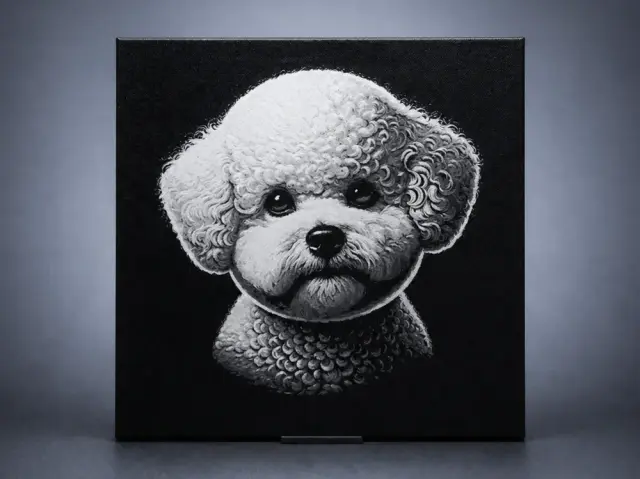HueForge model: Bichon Frise (French Bolognese) by Aleksandr
