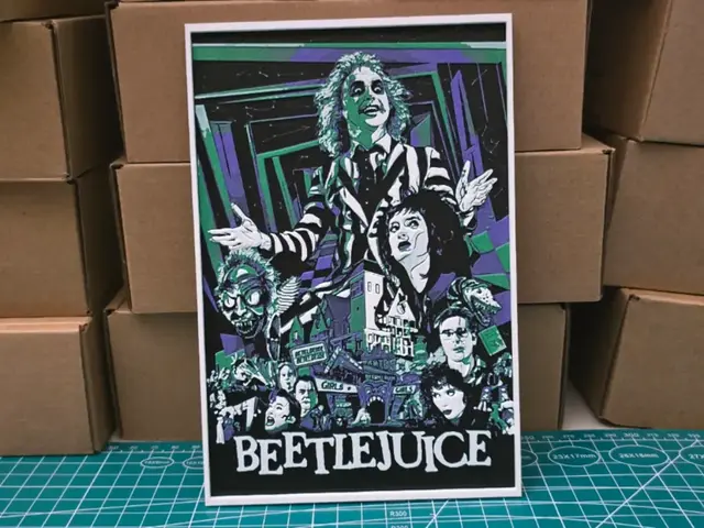 HueForge model: Beetlejuice Movie Poster - Hueforge Art by Lumpy3D