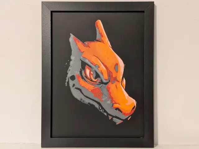 Charizard Pokemon 6x8 Hueforge 3D Multicolor Decor